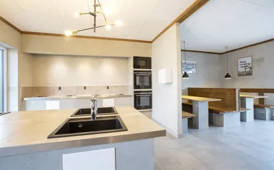 Vejers Strand Camping Pladsen Faciliteter Fællesbygninger Køkken