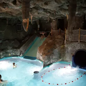 Hvidbjerg Strand Camping Resort Grotte Rutsjebane