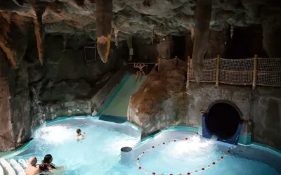 Hvidbjerg Strand Camping Resort Grotte Rutsjebane