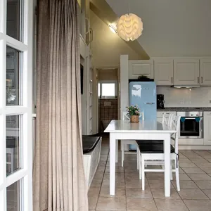 Hvidbjerg Strand Camping Resort Fiskerhus Terrasse Koekken