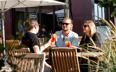 Hvidbjerg Strand Camping Resort Pizzeria Monte Bianco Udendørsservering