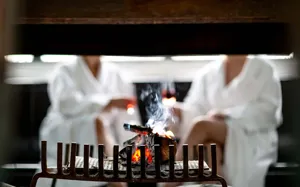 Hvidbjerg Strand Camping Resort Wellness Indendoers Ild